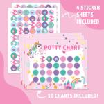 Graffiti Sticker Potty Training Chart Colorful For Young Children Boy Girl