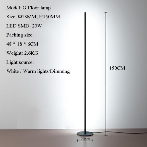 Modern Minimalism LED Floor Lamp Bedroom Bedside Decoration Floor standing lamp(WH-MFL-05)