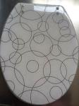 decorative clear polyresin toilet seat,color toilet seat,toilet,cover,MDF,PVC,PP