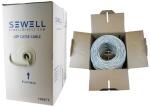 Purple PVC Unshield 24AWG CAT5E Lan Cable , Bulk Network Cable 4 Pairs CCA/BC