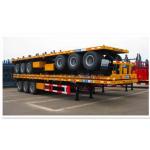 Best Price 40T-100T Flatbed Low Bed Semi Trailer 3-Axle Skeletal Semi-Trailer