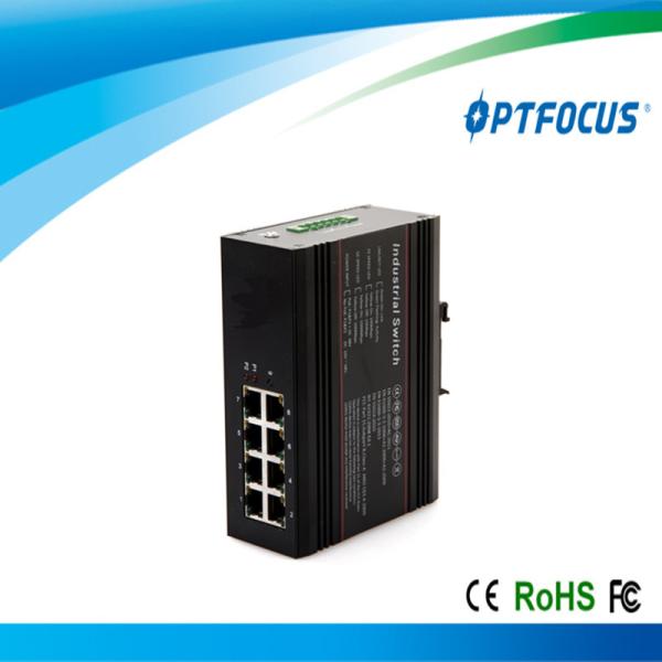 Single mode 20km / 40km fast fiber Industrial Ethernet switch unmanaged 8 10M /