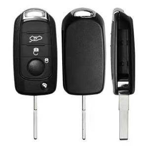 Wholesale Blade Uncut 3 Buttons Flip Car Remote Shell For Fiat Black Flip Key Case Replacement from china suppliers