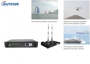 Wholesale 40W Helicopter SD AV Wireless Transmitter COFDM Modulation For Rescue , Reconnaissance from china suppliers