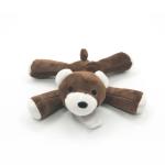 Holder Photo Attached Silicone Baby Pacifier Oganic Fabric Plush Toy