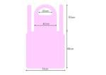 Food Grade Red Disposable Plastic Aprons Light Weight Round Neck And Waist Belt