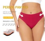 Female Eco Friendly Period Panties Underwear Ladies Thread 50ml Absorption