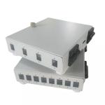 Mini Wall Mount 4 Port Fiber Termination Box SC Clamshell FTTD