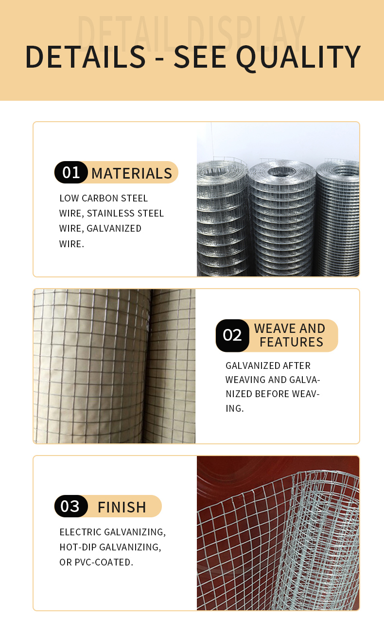 Low price good quality garden fence farm fence galvanized welded wire mesh
