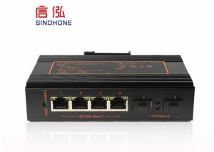 Wholesale Single Mode Fiber Optic Network Switch 6 Ports Unmanaged Industrial Ethernet Switch from china suppliers