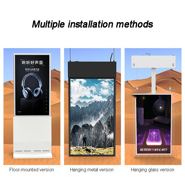 32-Inch High Brightness Android Floor Stand Display 1000-3000 Nits Digital Stand for Window Advertising Screen