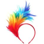Millinery Supplies Fascinator Hat Decoration Hackle Feather Flower With Headband