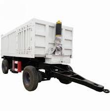 Wholesale Farm Trailer 3-Axles Hydraulic Rear Dump Draw Bar Full Trailer from china suppliers