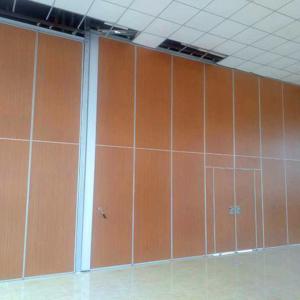 Aluminium Frame Sliding Folding Soundproof Movable Partition Walls Wooden