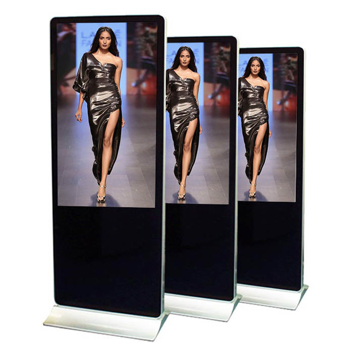 55'' Vertical 4K High Brightness Interactive Kiosk Indoor Multitouch Screen Digital Signage