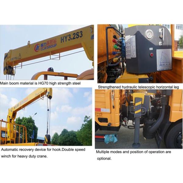 China Construction Machinery Manufacturer Clw 8 Tonne Mounted Telescopic Boom Truck Mobile Crane Truck