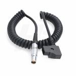 RED Epic Scarlet Dragon Camera D-Tap Coiled Power Cable to Lemo Female 1B 6 Pin
