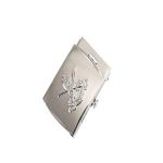 Hardware Custom Design Retro Brass Metal Belt Buckle 3D Logo Engraved