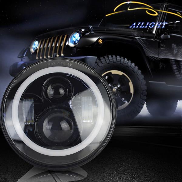 7 inch with 70w RGB Bluetooth controller Round LED Headlight For Jeep Wrangler JK LJ TJ Hummer Land Rover off road