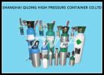 EN 1964 Standard Stainless Steel Gas Cylinder / Medical Supplies Oxygen Tank
