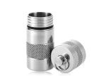Ultralight Small Titanium Camping Parts Titanium Pill Container Keychain For