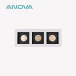 Recessed Spotlight Downlight Frame Triple-head GU10 MR16 Commercial Adjustable