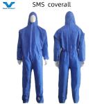 VASTPROTECT-609 55GSM-70GSM Zipper-Style Protective Coverall with Heat Taped