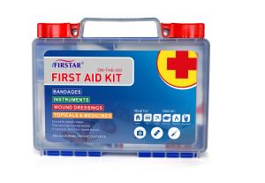 Wholesale FDA Firstar Basic Handy Office First Aid Kit In Plastic Box For Minor Injury Treatment from china suppliers