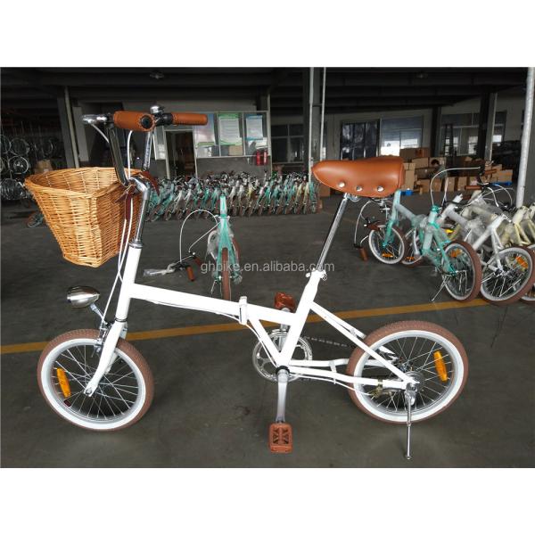 16*1.75 Tire Width Foldable Bike Adult Unisex Vintage Style Cycling Fold Up Bicycle