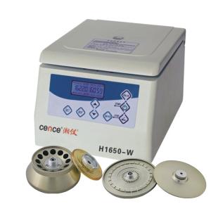 Wholesale Benchtop Centrifuge H1650-W for 0.5ml 1.5ml 5ml Tubes and 12-plates 24-plates Capillary Rotor from china suppliers