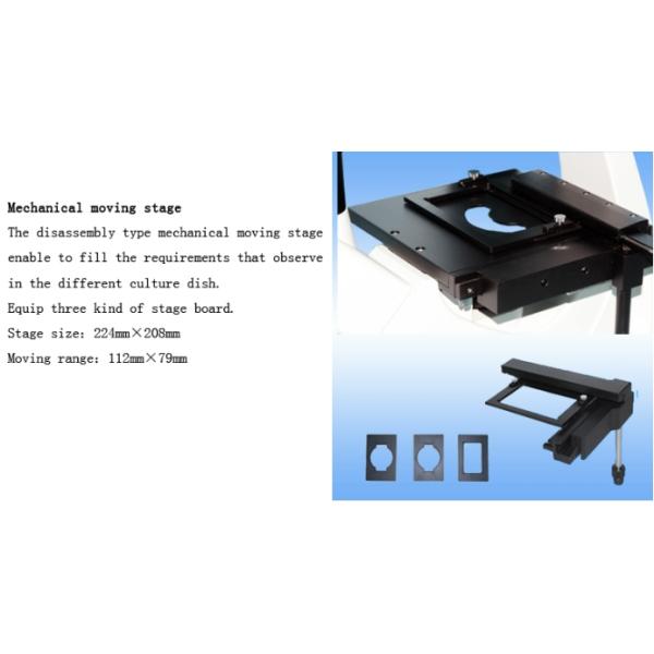 Trinocular Inverted Biological Microscope 100x - 400x 9w Led Light