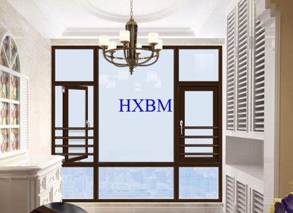 Modern House Design Aluminum Clad Wood Windows Customized Color Optional for UAE