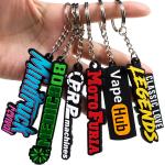 Soft Silicone Rubber Pvc Keychain Custom Cartoon with 2d 3d Logo