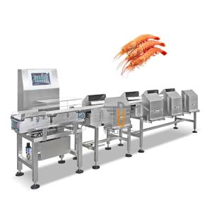 Wholesale Smart Auto Conveyor Check Weigher Machine For Red Shrimp Sausages Sorter Belt Weigher Weight Checker from china suppliers