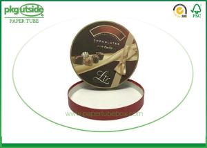 Wholesale Custom Cardboard Round Chocolate Box Metal Color Printing Elegant Design from china suppliers