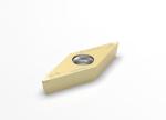 ISO RoHS Yellow CBN Carbide Cutting Insert For Hardened Steel