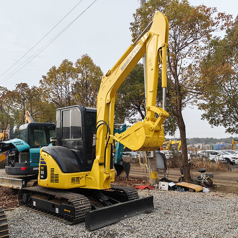 Japanese Original Used Mini Hydraulic Excavator Komatsu PC55 28.5KW Rated Power
