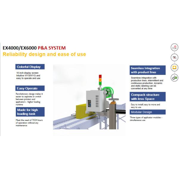 Automatic Piezo High Resolution Inkjet Printer Case Labeling System For Packaging Lines