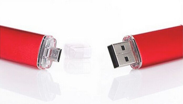 Red Rectangle Smartphone USB Flash Drive OTG 4GB Usb 2.0 Pen Drive