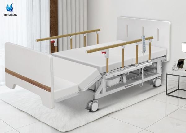 Elderly Home Use Electric Hospital Bed With Toilet Hole Wash Hair Turn Left And