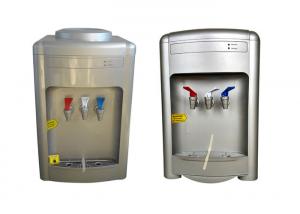 China Silver Color Drinking Water Cooler Dispenser , Compressor Cooling Water Dispenser on sale