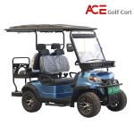 White Color Four Seater Electric Golf Cart With Safety Features 40km/H Low Speed