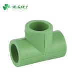 PPR Pipe Fitting Equal Tee for Hot Water Welding Connection in DIN Standard