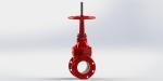 Soft Seated Wedge UL FM Gate Valve Red For Fire Fighting Service
