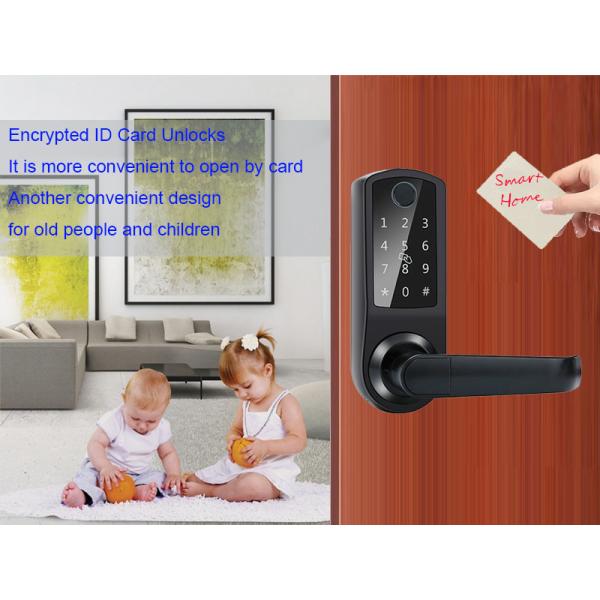 FCC Wifi Code Door Lock 70mm Fingerprint Keypad Door Lock
