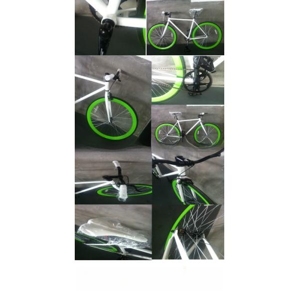 Aluminium LASCO 46T Fixed Gear Single Speed Track Bicycle with Aluminum Alloy Rim Material