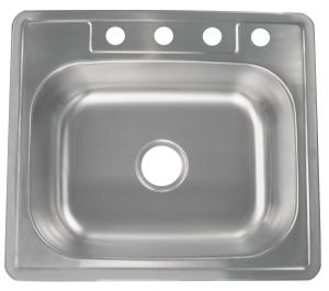 Wholesale Commercial Undermount Single Bowl Kitchen Sink 25&quot;X22&quot;X9&quot; Easy Cleaning from china suppliers