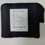 Black Diving Clothes Wrapped 7.4 V 10000mah Battery 21700 2S2P For Heated Coat