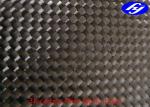 Plain Woven 3K Carbon Fiber Fabric / Black Kevlar Carbon Fiber For Decoration