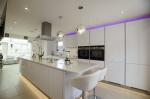 Highly ODM/OEM Modern Luxury Waterproof Fireproof Solid Wood Modular Kitchen